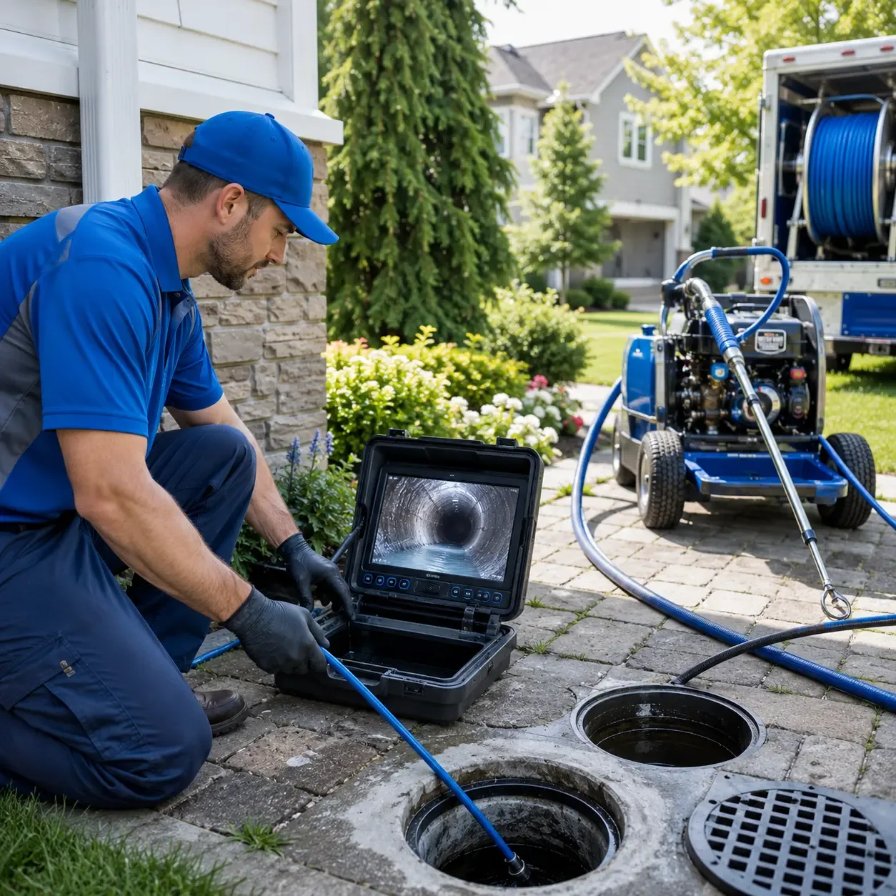 Outdoor drain cleaning professionals serving Kirkwood, IL