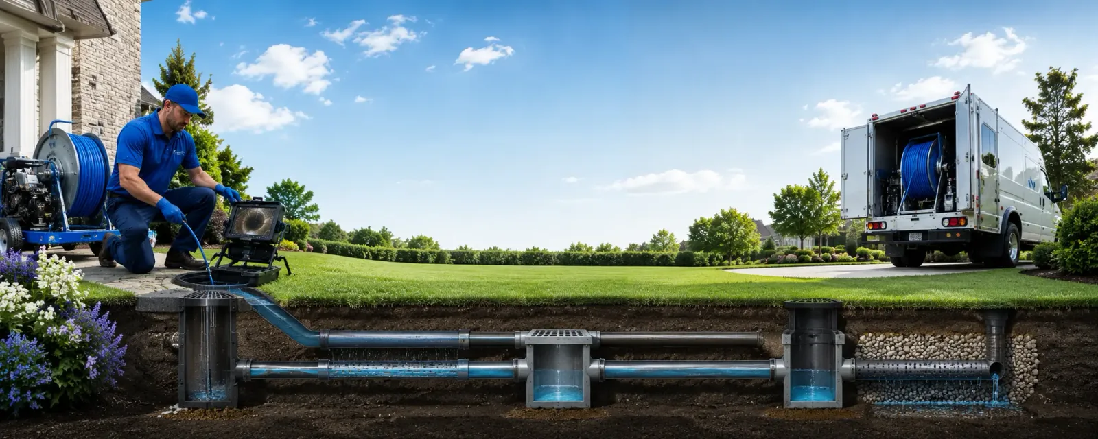 Outdoor drain cleaning information for Kirkwood, IL